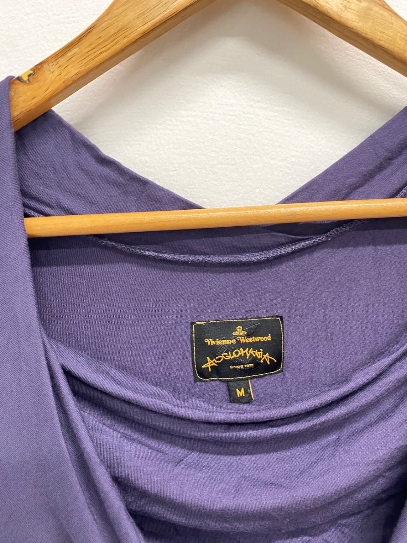 Fabulous Vivienne Westwood anglomania Dress cowl neck UK M Purple BT001
