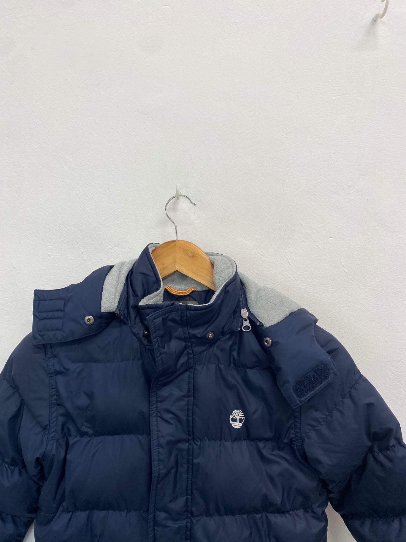 Fabulous Timberland Puffer Jacket Age 8 Navy Blue TM447 