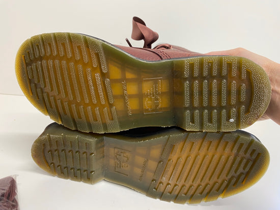 Fabulous Dr Martens AiMilitia blood brown Boots UK6.5 ribbon stunning LJ446