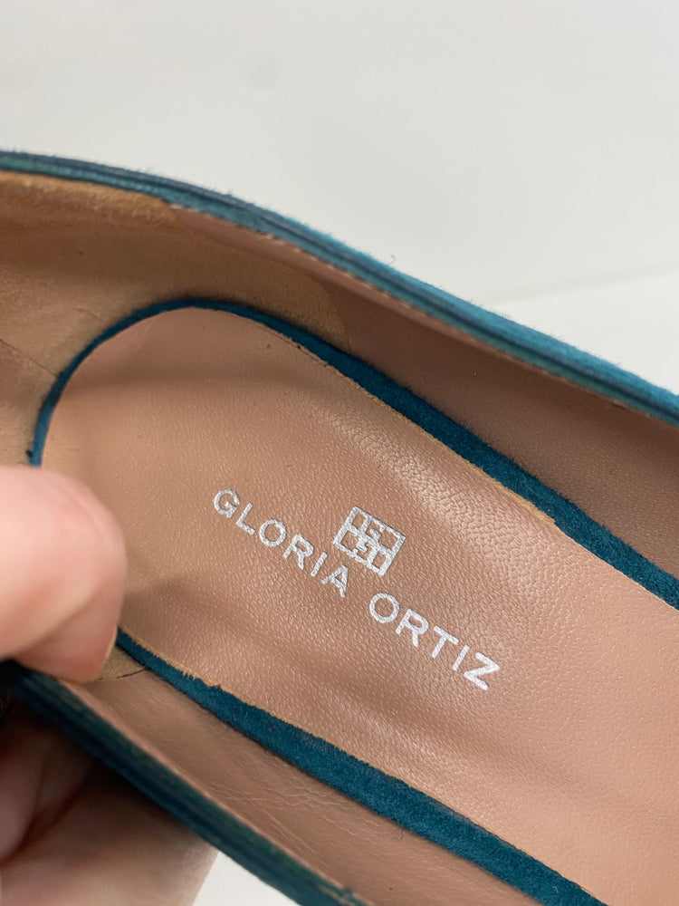 Fabulous Gloria ortiz Heels Uk 6 Teal jewel MW001
