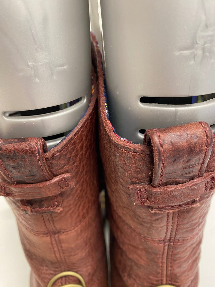 Fabulous Dr Martens AiMilitia blood brown Boots UK6.5 ribbon stunning LJ446