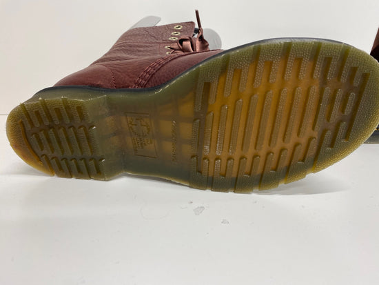 Fabulous Dr Martens AiMilitia blood brown Boots UK6.5 ribbon stunning LJ446