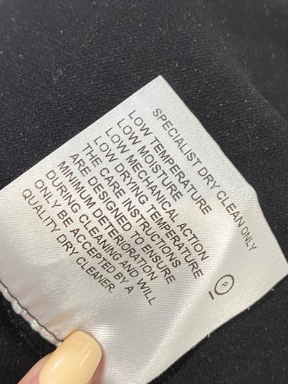 Fabulous Karen Millen y2k Midi Dress Uk 10 Black halter neck disc vintage TM447