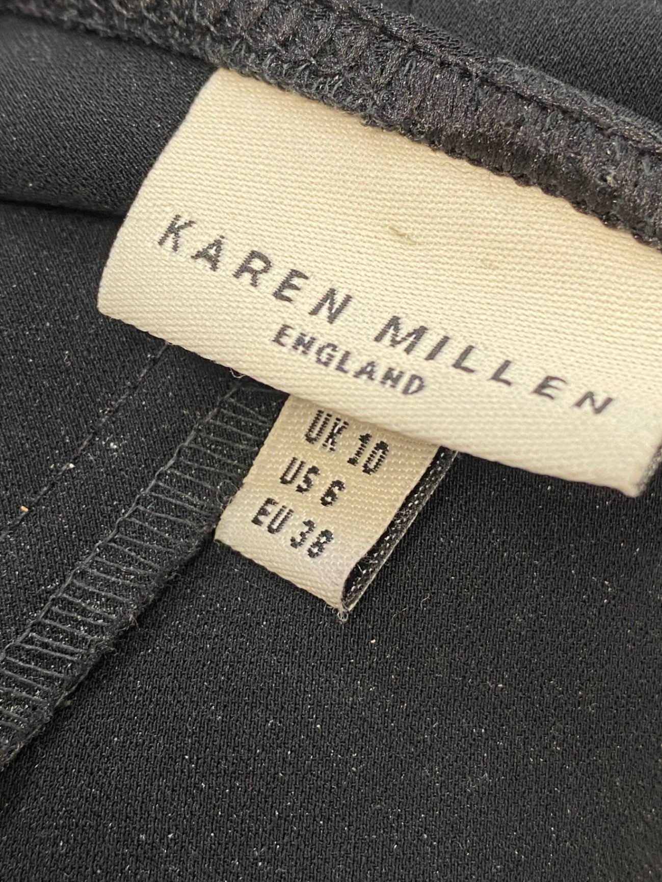 Fabulous Karen Millen y2k Midi Dress Uk 10 Black halter neck disc vintage TM447