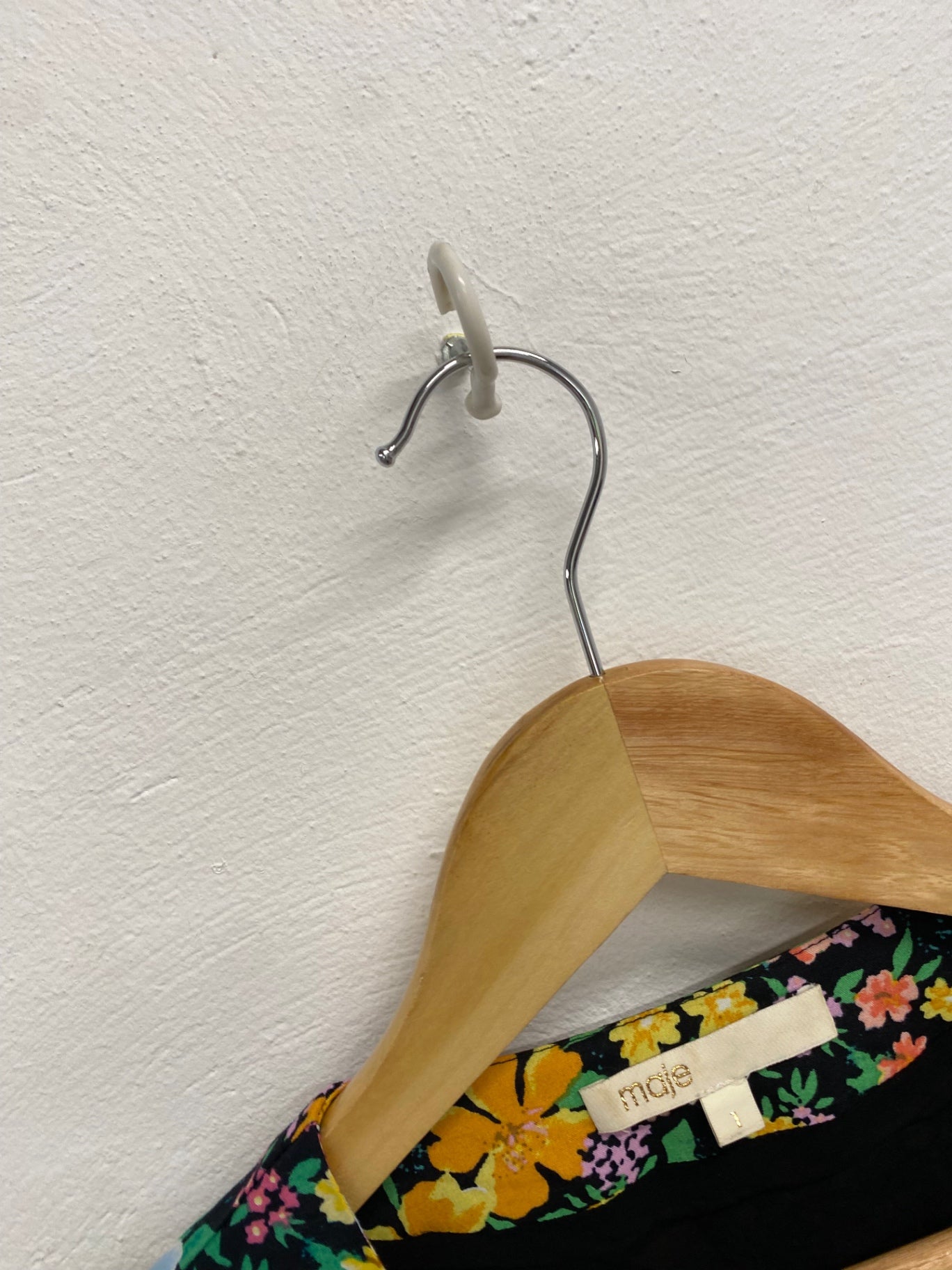 Fabulous Maje Dress UK S Multicolor floral summer asymmetrical FC001