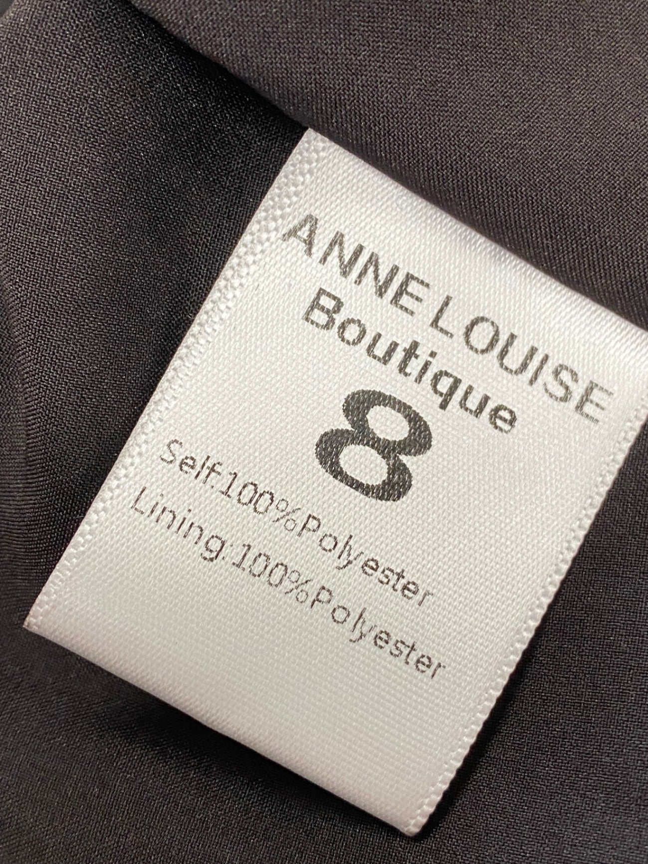 Fabulous Anne Louise boutique Midi Dress UK 8 Blue purple botanical FH003