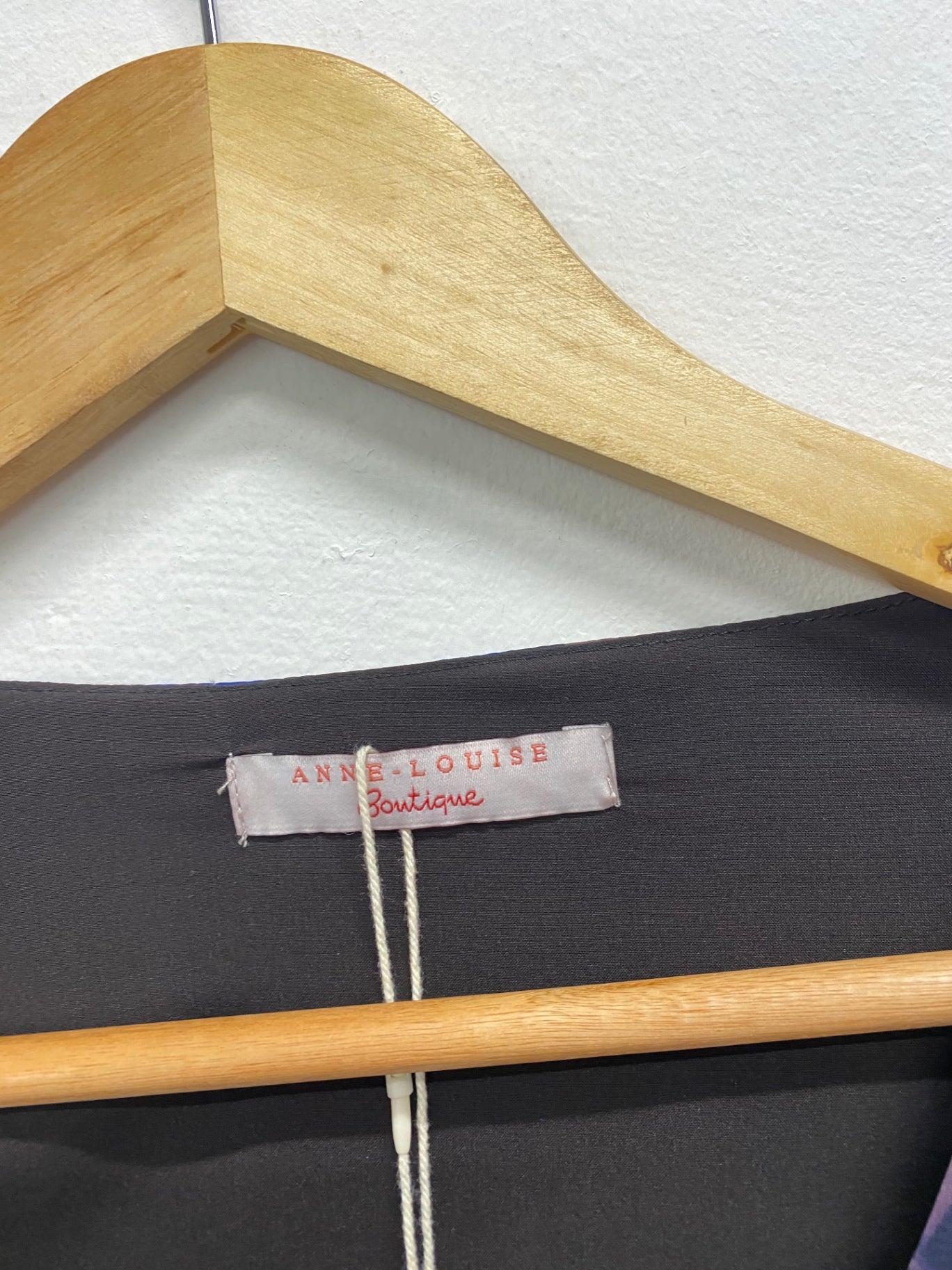 Fabulous Anne Louise boutique Midi Dress UK 8 Blue purple botanical FH003