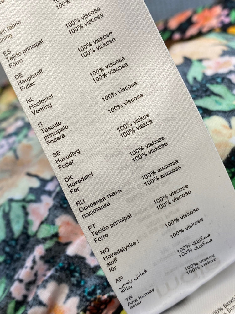 Fabulous Maje Dress UK S Multicolor floral summer asymmetrical FC001