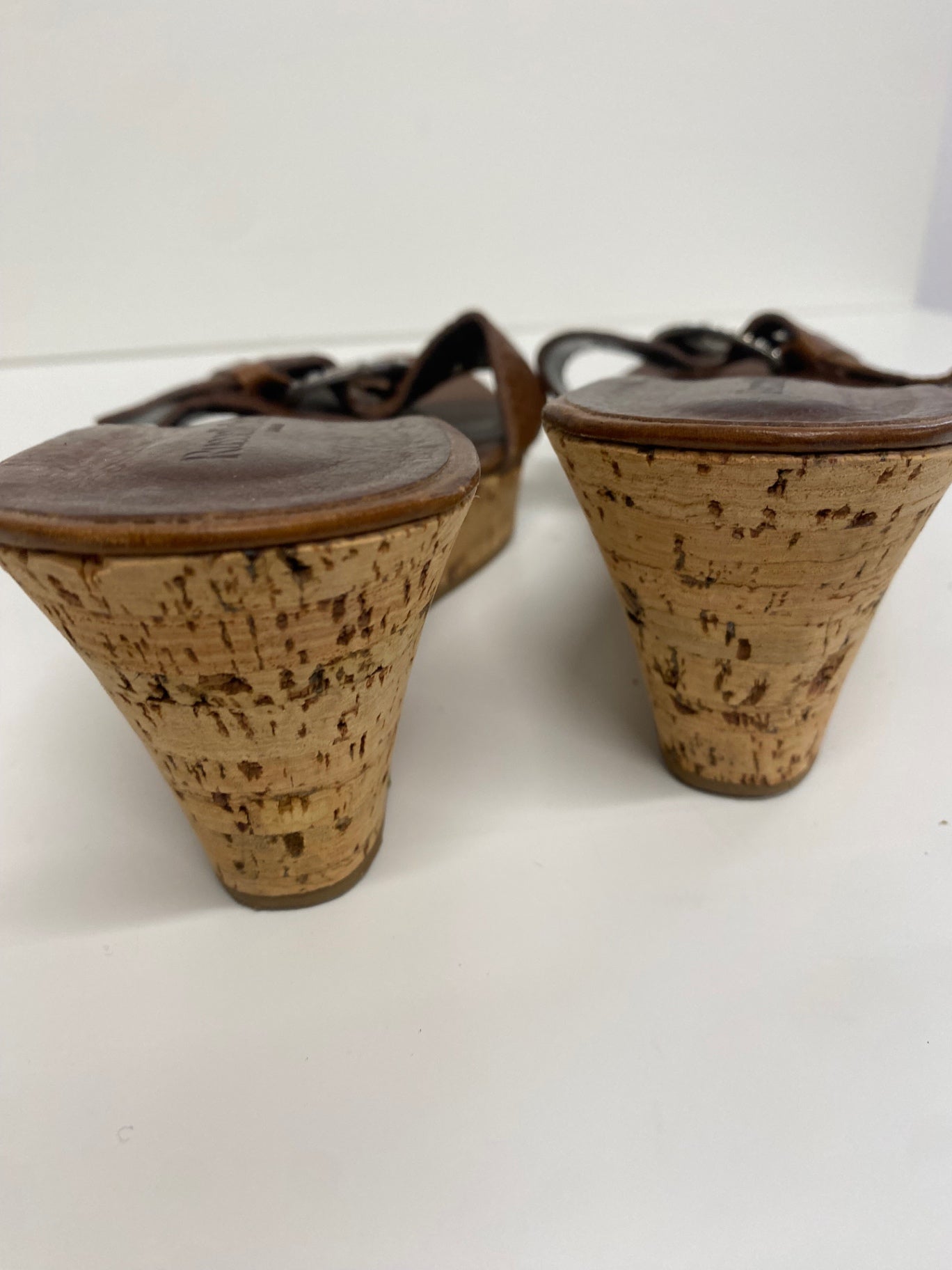 Fabulous Russell & Bromley mule Sandals Uk7 Brown With Buckle CM061