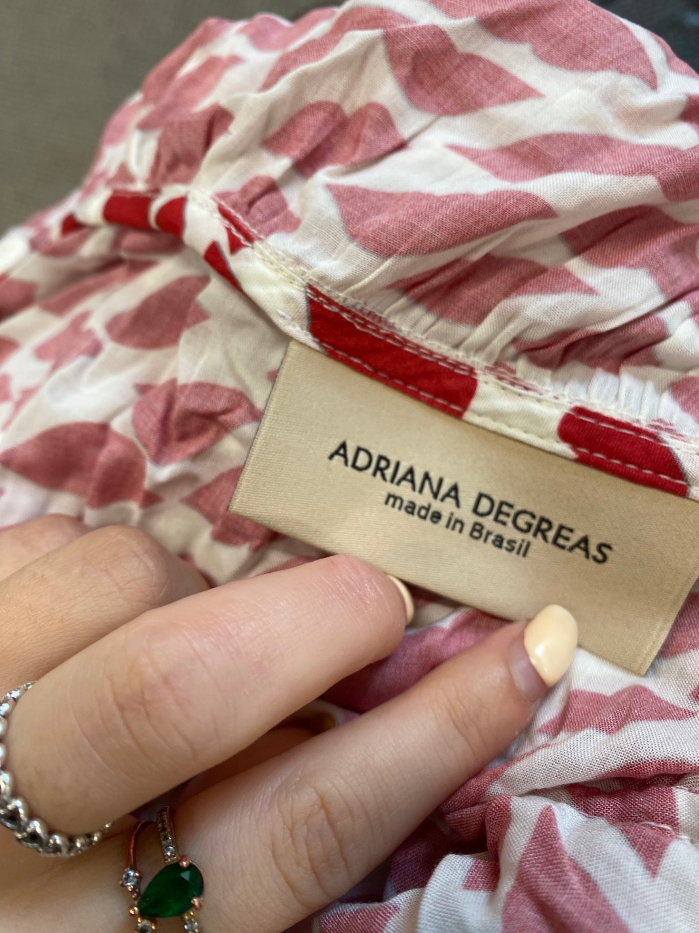 Fabulous Adriana Degrees Pool cover dress halter neck UK M Red kiss pattern LG005