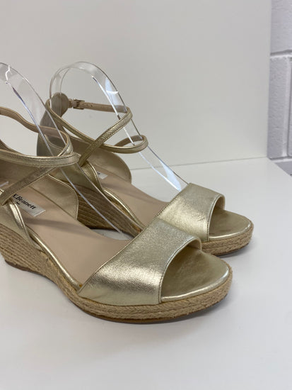 Fabulous Lk bennett Gold sandal espadrille Uk7 Gold ankle strap occasions CM061