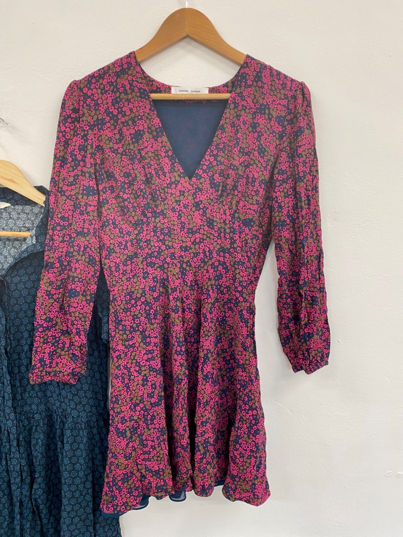 Fabulous Hush & Samsoe Ditsy Floral Tea Dress Duo UK S #401 FC001