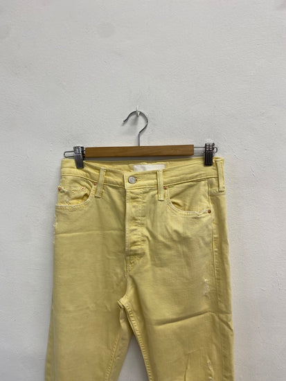 Fabulous Mother superior Jeans W 29 Yellow distressed LG005