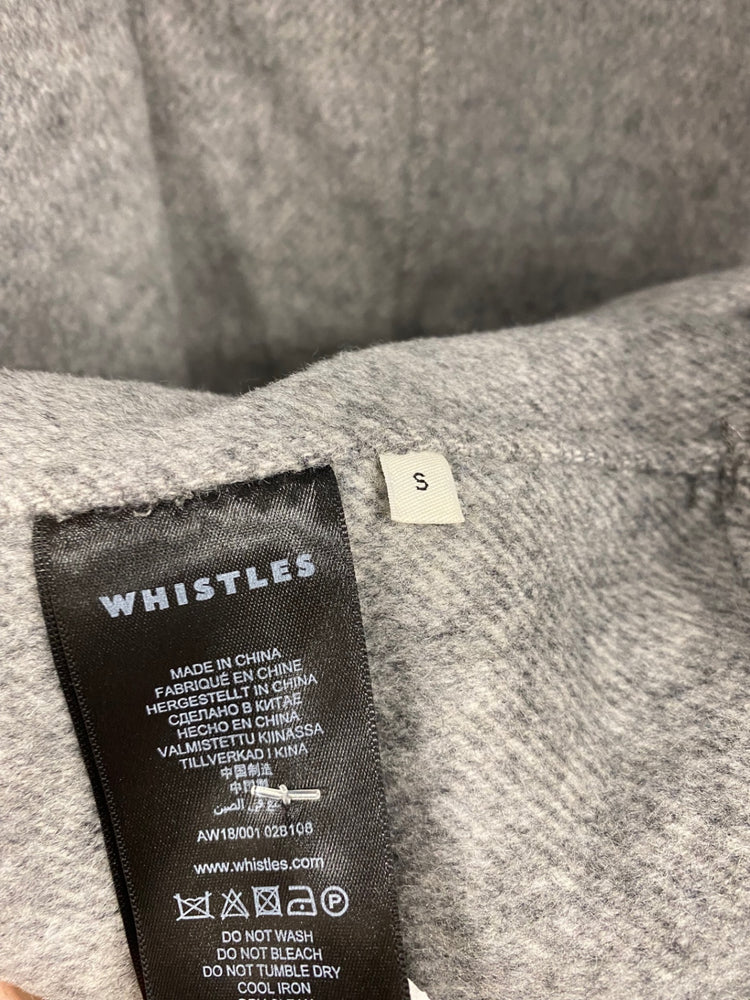 Fabulous Whistles Grey Wool Blend Belted Coat UK S CM061