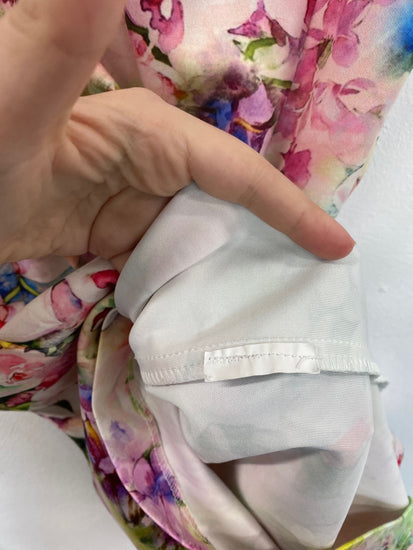 Fabulous Joseph Ribkoff Floral Watercolour Sheath Dress UK10 KM004