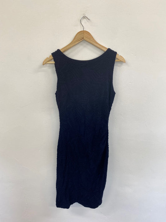 Fabulous Joseph Ribkoff Navy Textured Sheath Dress UK10 KM004
