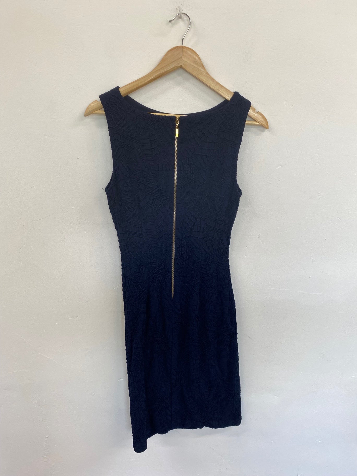 Fabulous Joseph Ribkoff Navy Textured Sheath Dress UK10 KM004