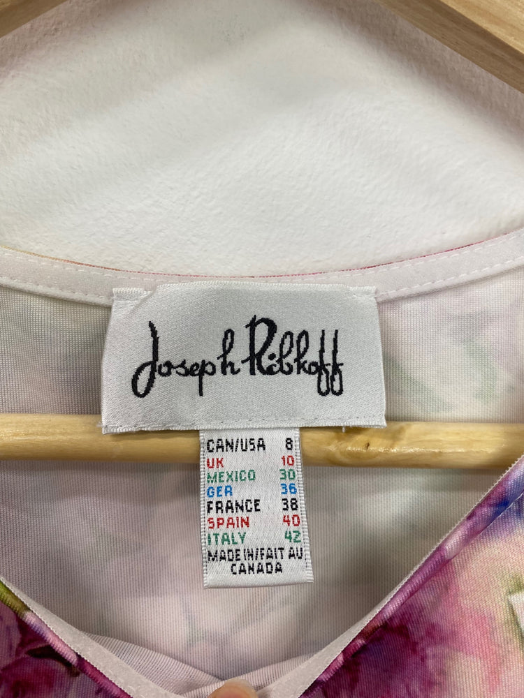 Fabulous Joseph Ribkoff Floral Watercolour Sheath Dress UK10 KM004