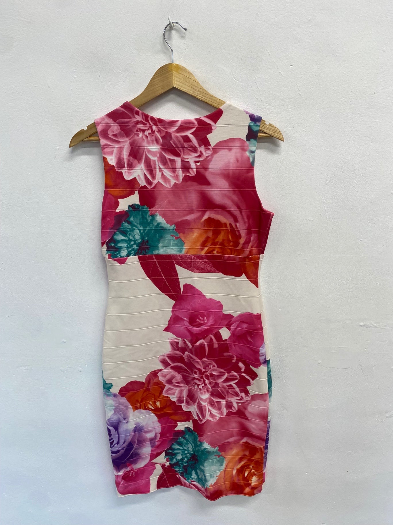 Fabulous Joseph Ribkoff Dress Uk 10 Multicolor floral wedding guest KM004