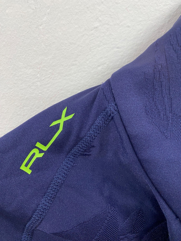Fabulous RLX Ralph Lauren Navy Sailing Quarter Zip UK S LO442