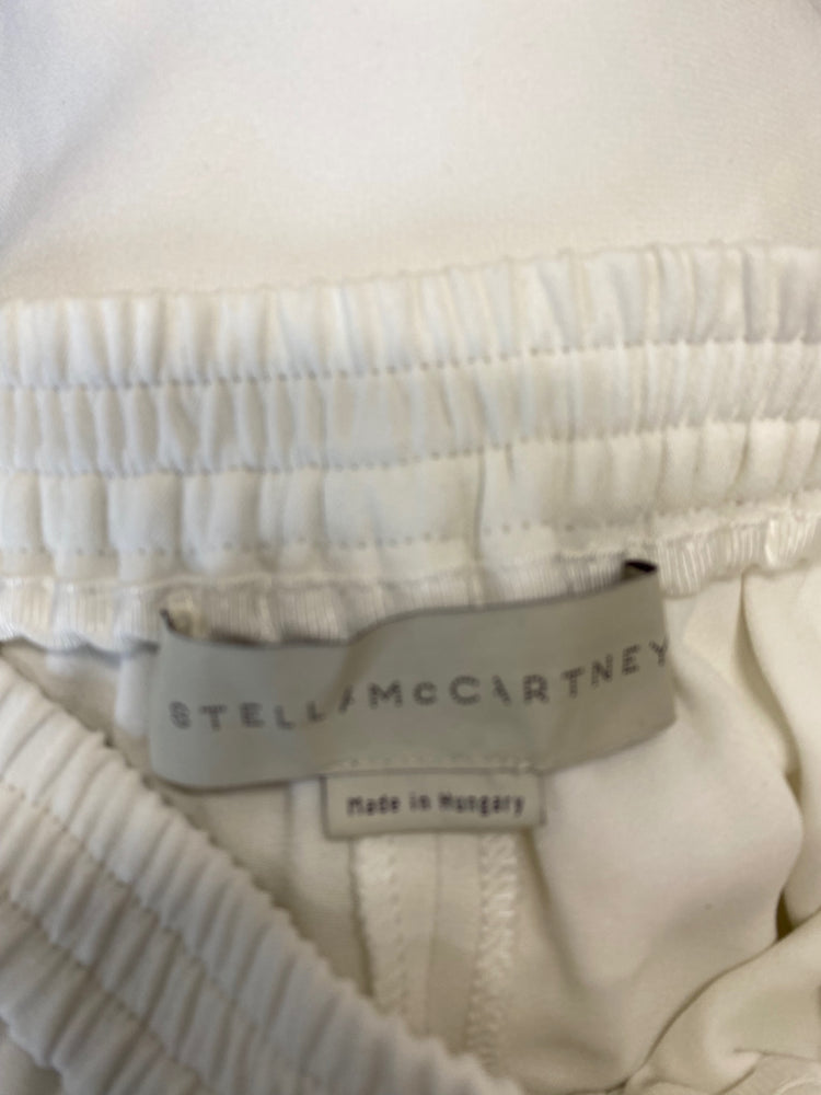 Fabulous Stella McCartney casual classic trousers  UK12 Cream Ankle zip LG005