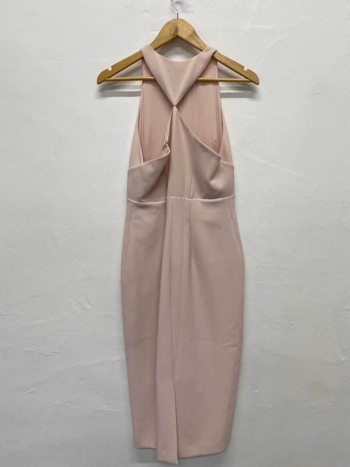 Fabulous Whistles rose occasion party midi Dress Uk8 Pink Sleeveless LG005