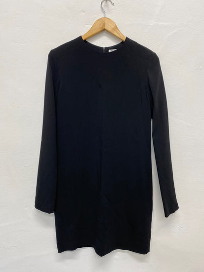 Fabulous Helmut lang classic mini Dress UK10 Black Back zip LG005
