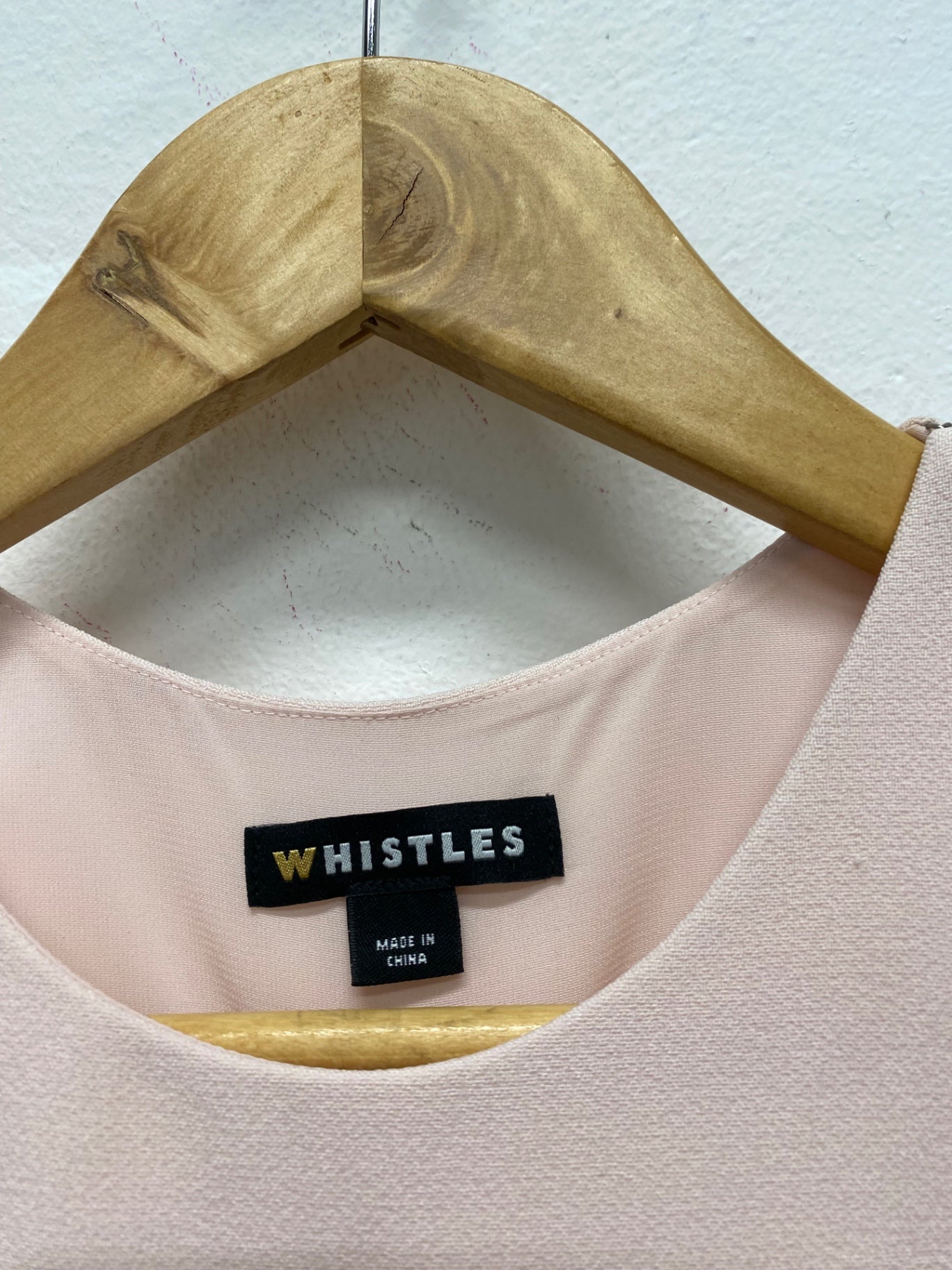 Fabulous Whistles rose occasion party midi Dress Uk8 Pink Sleeveless LG005