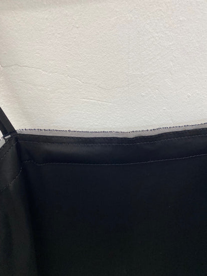 Fabulous DKNY Black Silk Raw Neckline Y2K Vibes Slip Dress UK S LG005