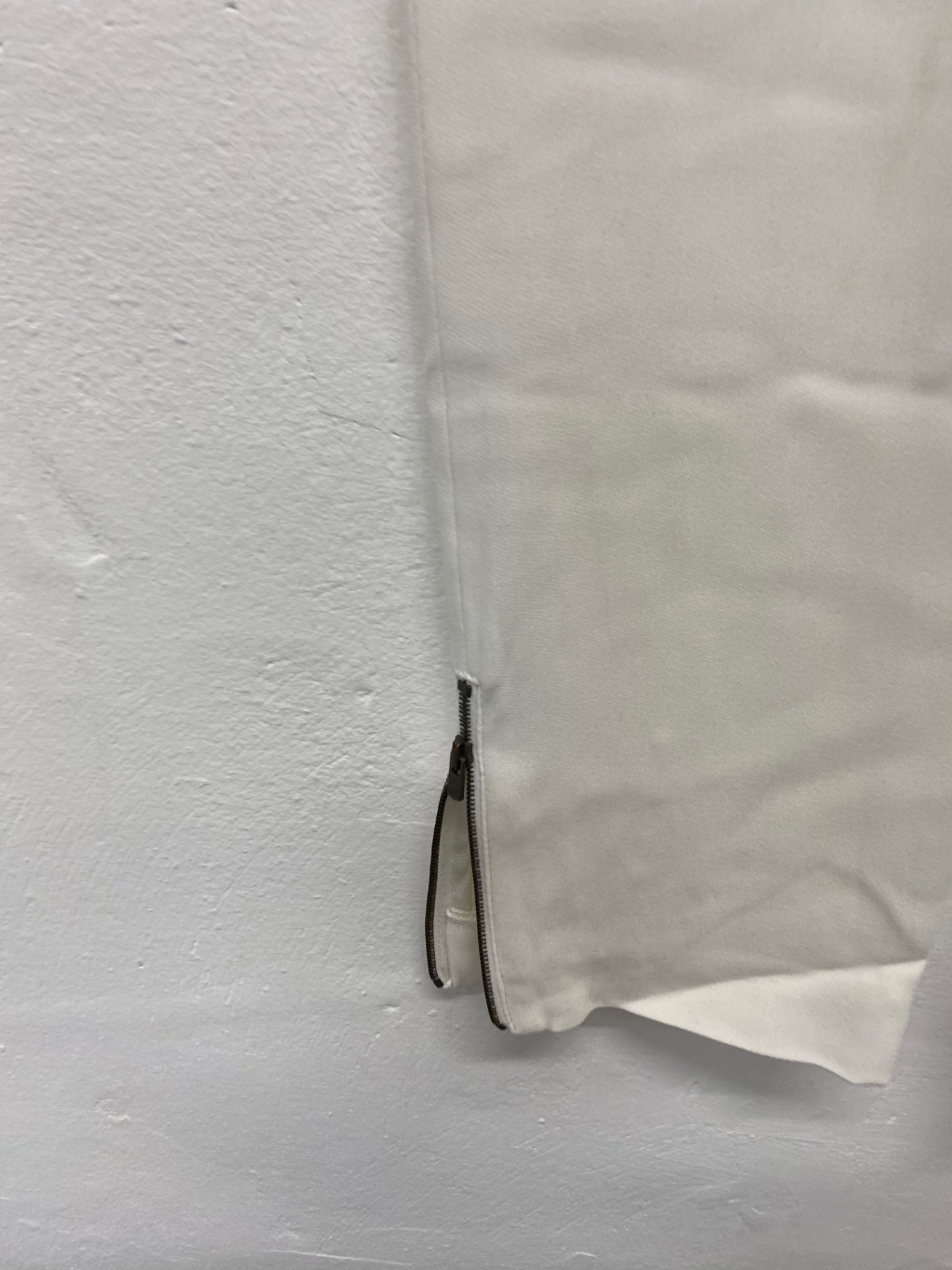 Fabulous Stella McCartney casual classic trousers  UK12 Cream Ankle zip LG005