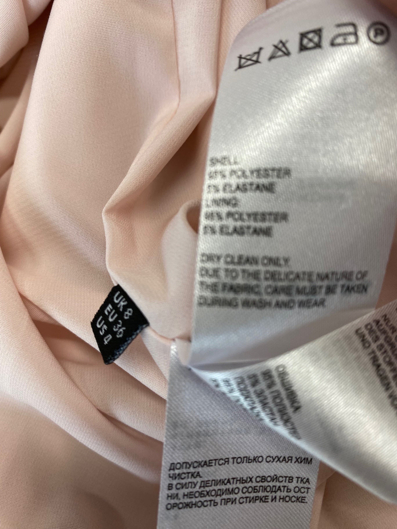 Fabulous Whistles rose occasion party midi Dress Uk8 Pink Sleeveless LG005