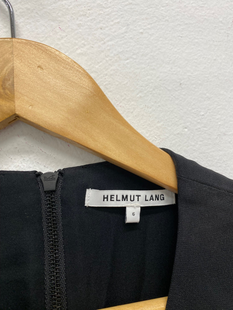 Fabulous Helmut lang classic mini Dress UK10 Black Back zip LG005