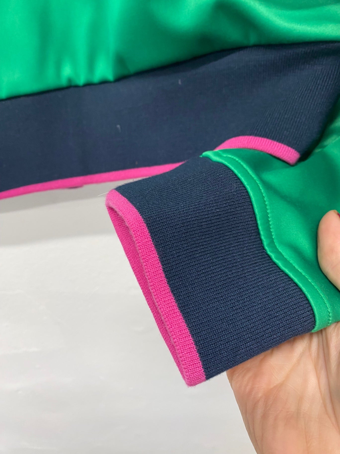 Fabulous Juicy Couture emerald Green black label Bomber Jacket UkM Green Floral LG005