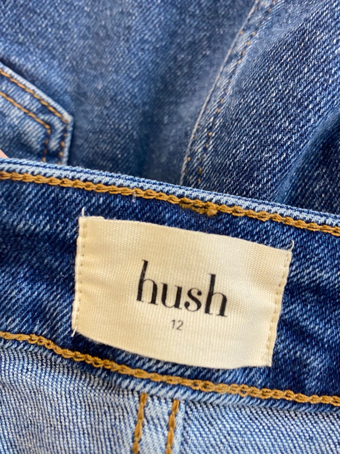 Fabulous Hush Sandy Denim Midi Skirt UK12 KE450