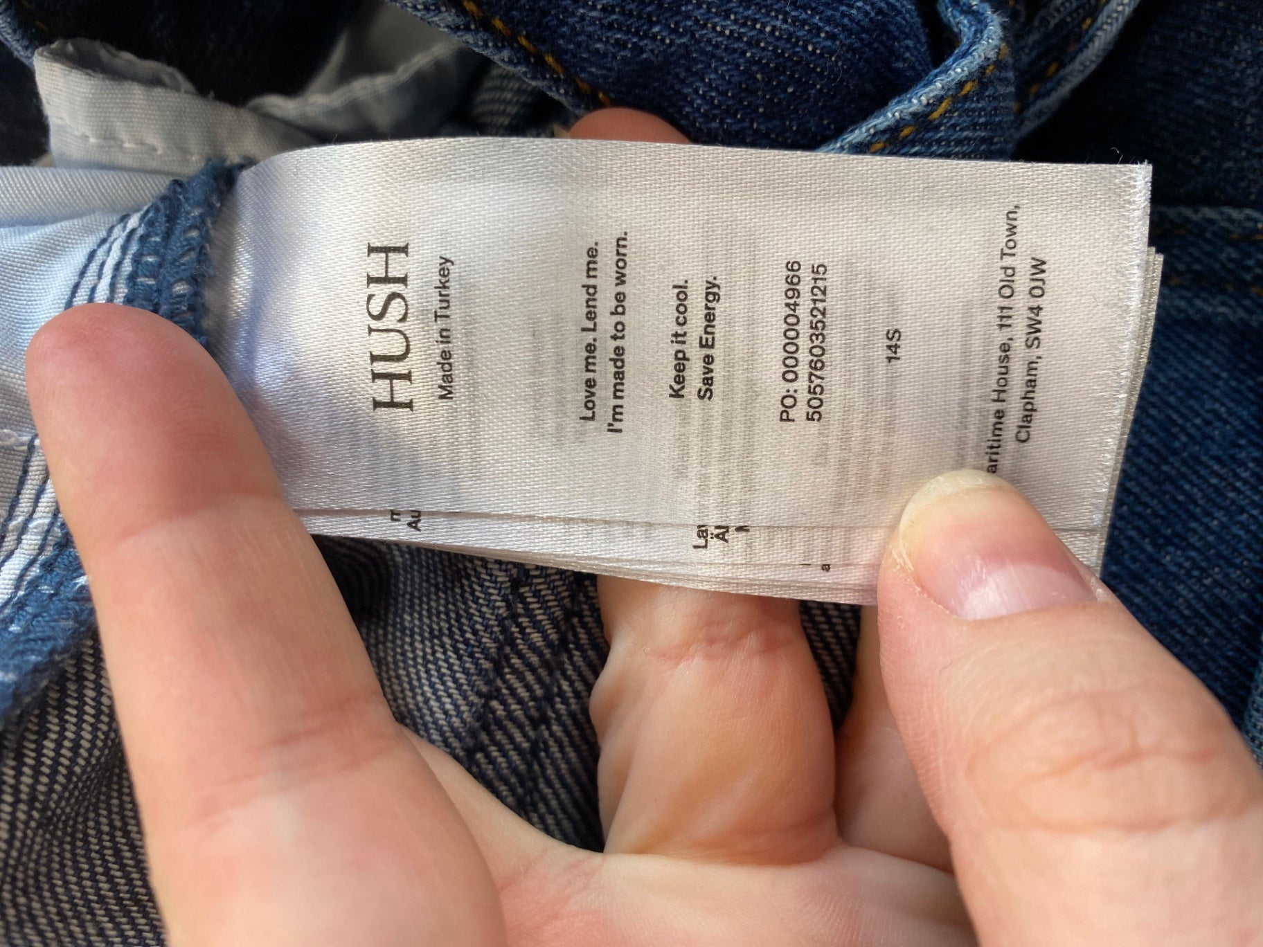 Fabulous Hush Dark Blue Wide Leg Jeans UK14 KE450