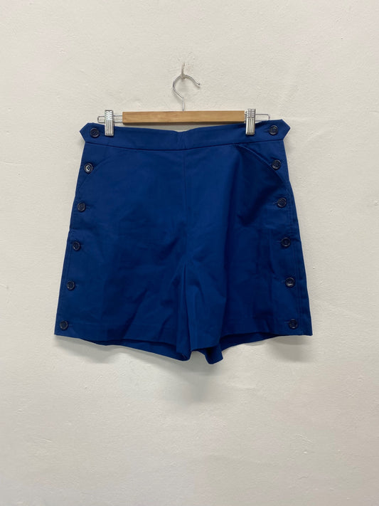 Fabulous & Other Stories vintage retro Shorts UK10 Blue 1960’s NM001