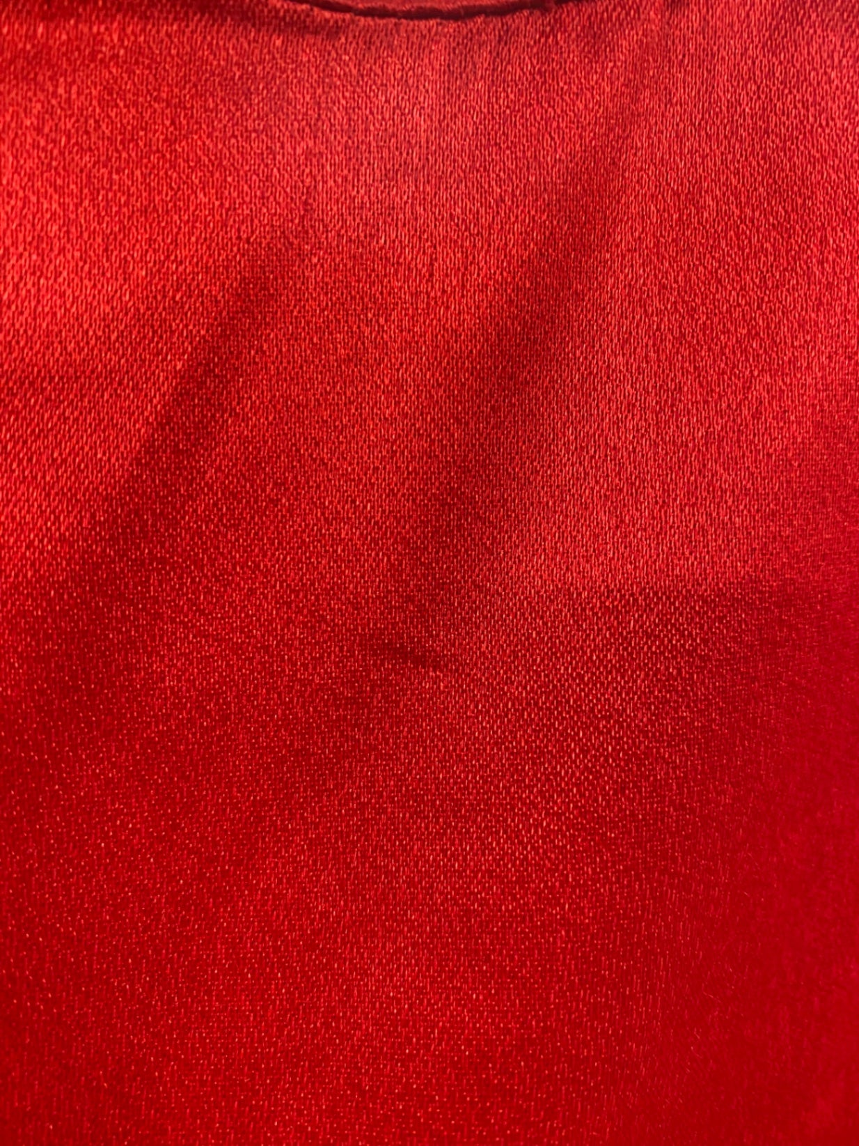 Fabulous All That Jazz Vintage Crimson Satin Midi Dress UK10 NM001