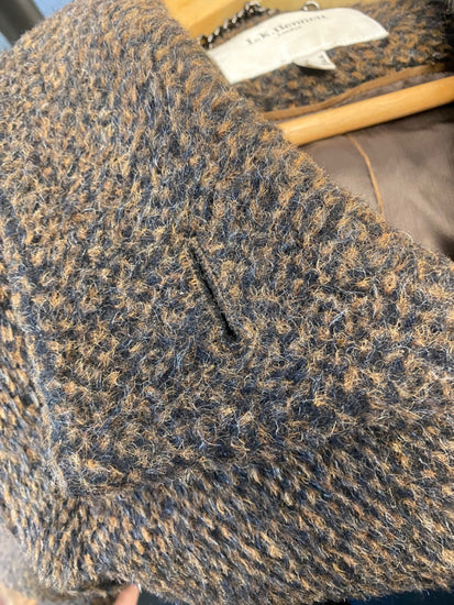 Fabulous L.K. Bennett alpaca mohair cosy Coat UK16 Brown Animal AH451