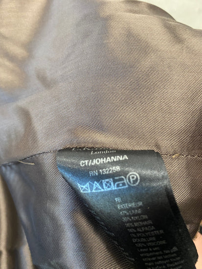 Fabulous L.K. Bennett alpaca mohair cosy Coat UK16 Brown Animal AH451