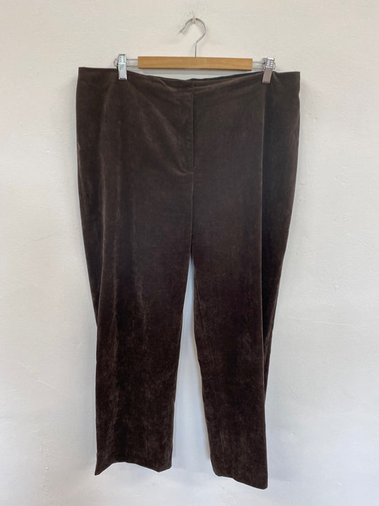 Fabulous Orvis Chocolate Brown Corduroy Trousers UK16 KM001