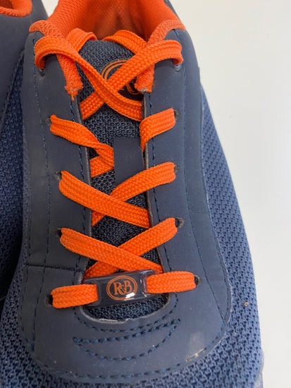 Fabulous Russell & Bromley Relay L Sneakers UK6 Navy blue with orange accents KM001