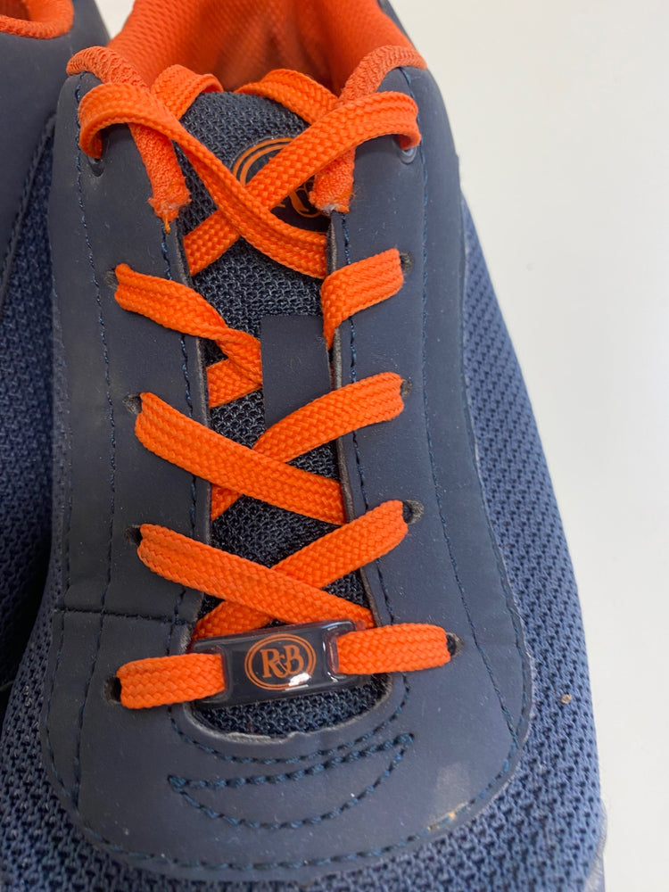 Fabulous Russell & Bromley Relay L Sneakers UK6 Navy blue with orange accents KM001