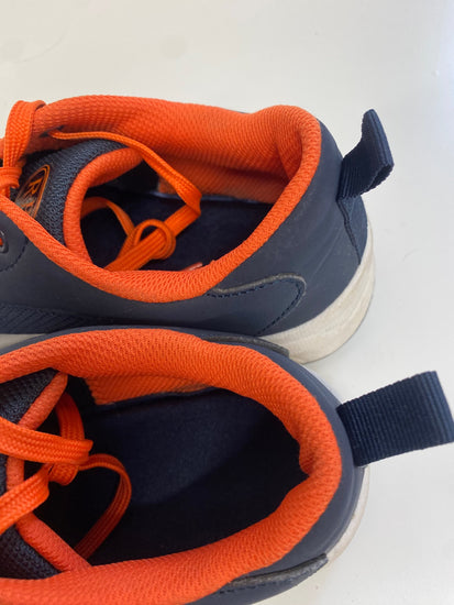 Fabulous Russell & Bromley Relay L Sneakers UK6 Navy blue with orange accents KM001