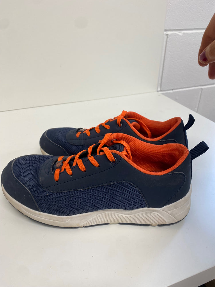 Fabulous Russell & Bromley Relay L Sneakers UK6 Navy blue with orange accents KM001