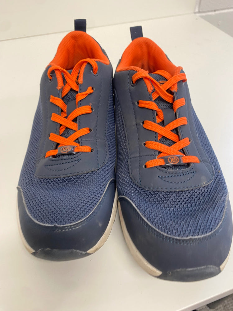 Fabulous Russell & Bromley Relay L Sneakers UK6 Navy blue with orange accents KM001
