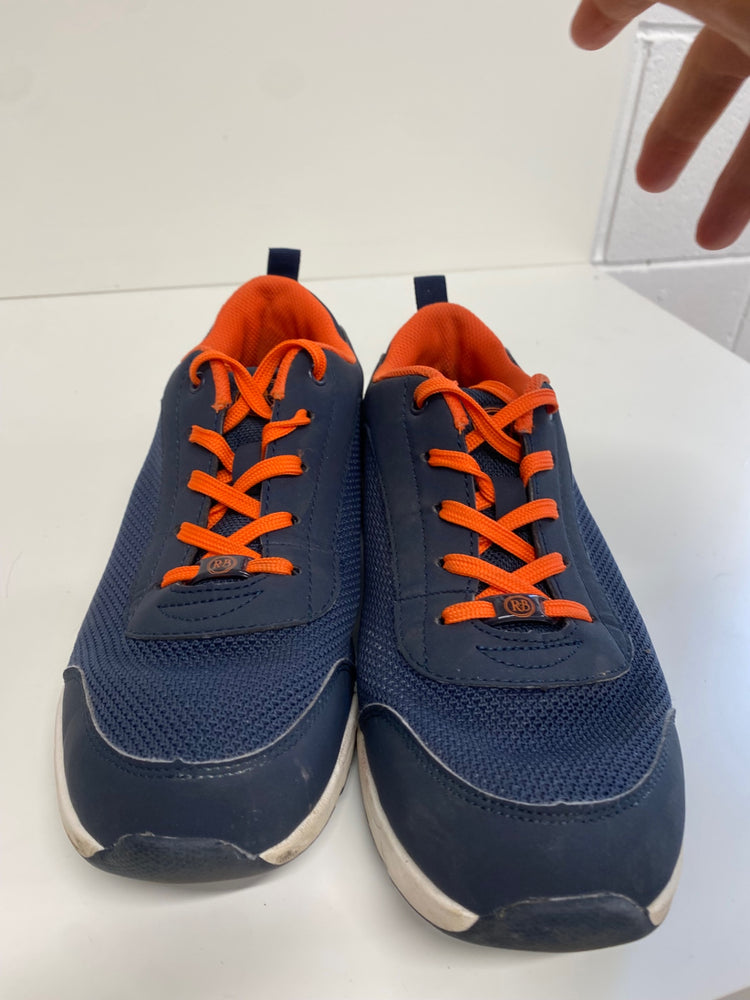 Fabulous Russell & Bromley Relay L Sneakers UK6 Navy blue with orange accents KM001