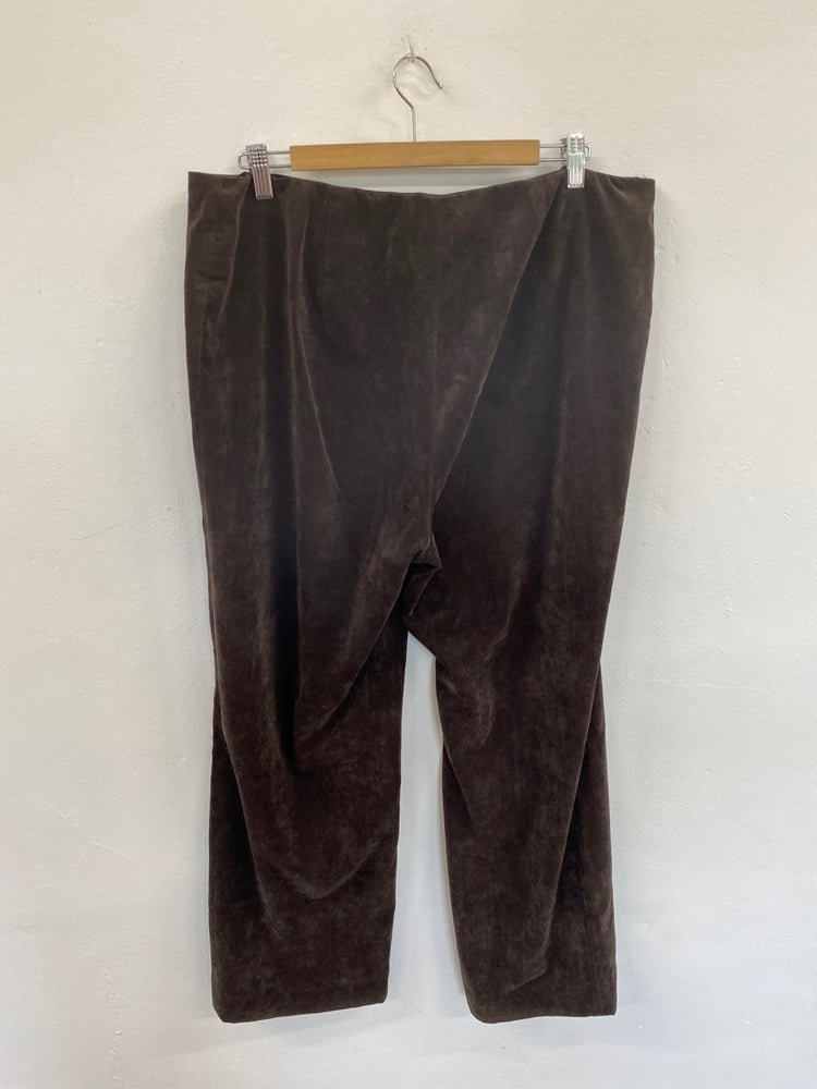 Fabulous Orvis Chocolate Brown Corduroy Trousers UK16 KM001