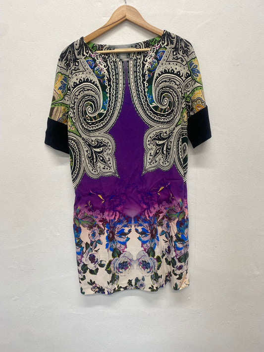 Fabulous Etro abstract Dress UK14-16 Italian 46 MD002