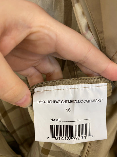 Fabulous Barbour L2196 Metallic Cath Jacket UK16 LG276