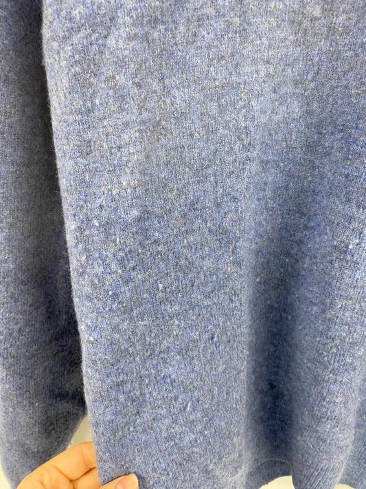 Fabulous House of Bruar Blue Lambswool Jumper UK L LG276